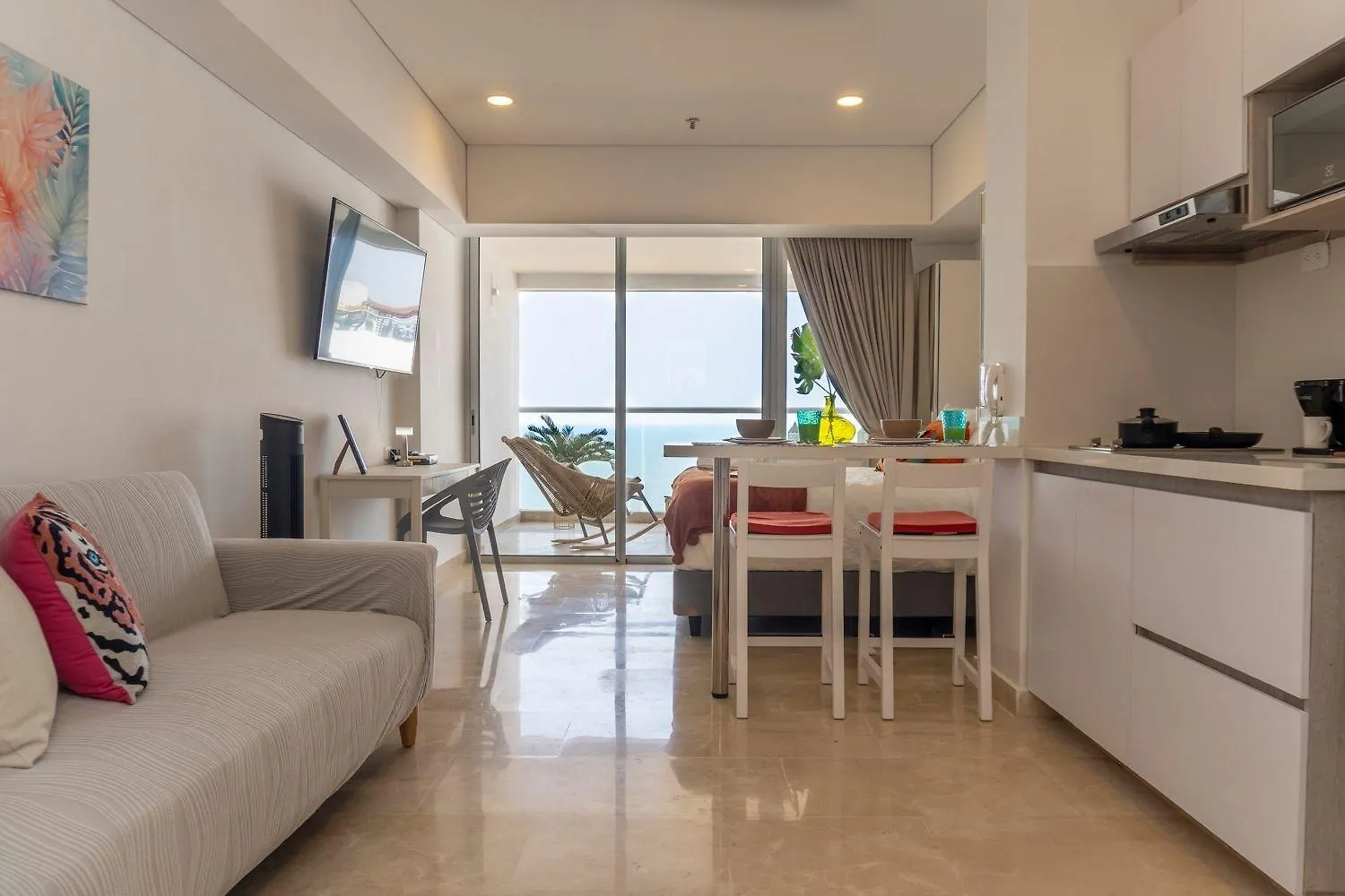 Apartmán Cb1528 Hermosa Suite - Loft Frente Al Mar Crespo Cartagena Kolumbie
